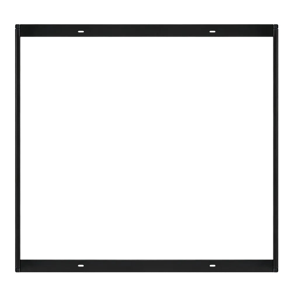 Cornice nera a soffitto in alluminio per pannello LED 60x60
