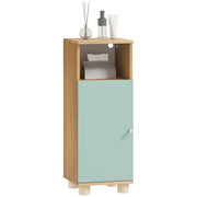 Mobile Bagno Stretto con Anta e Ripiano Aperto ¨C zephmum ¨C Verde 30x30x80