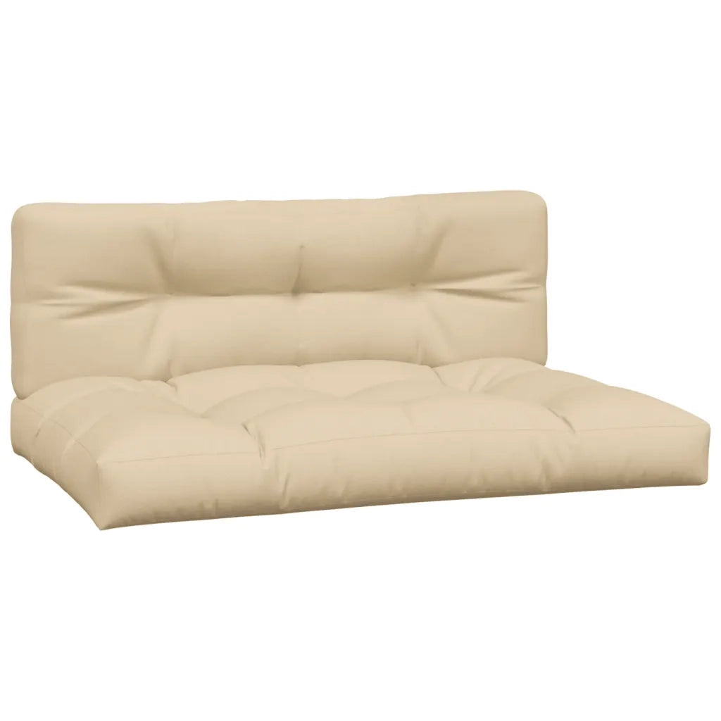 vidaXL Cuscini per Pallet 2 pz Beige in Tessuto