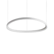 Sospensione Moderna Gemini Metallo Bianco Led 60W 3000K Luce Calda