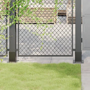 vidaXL Basi per Pali Quadrati 4 pz 81x81 mm Acciaio Verniciato Polvere