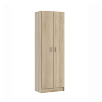 Armadio multiuso a piu' ripiani 180x58x37 cm rovere candian