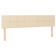 Testiera | Testata Crema 200x5x78/88 cm in Tessuto