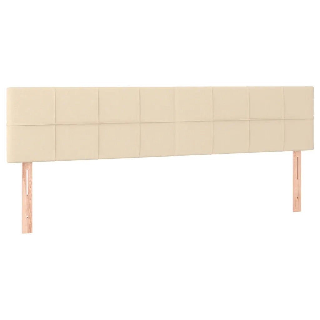 Testiera | Testata Crema 200x5x78/88 cm in Tessuto