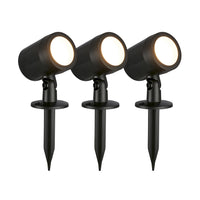 Faretto Esterno Moderno Ples Plastica Nero Led Integrato 4,2W 3000K