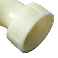 Portagomma curvo in pa a 90° per tubo, con estremità femmina ghiera mobile filettata