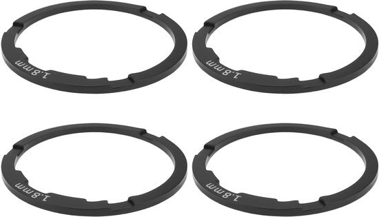 Accessori per bicicletta - Cassette Spacer 1,8 mm - Regolatori di distanza - Compatibile con Shimano 11 velocità - Lega di alluminio - Per biciclette da corsa/mountain bike - Ideale per la regolazione della cassette - Regolatore di distanza
