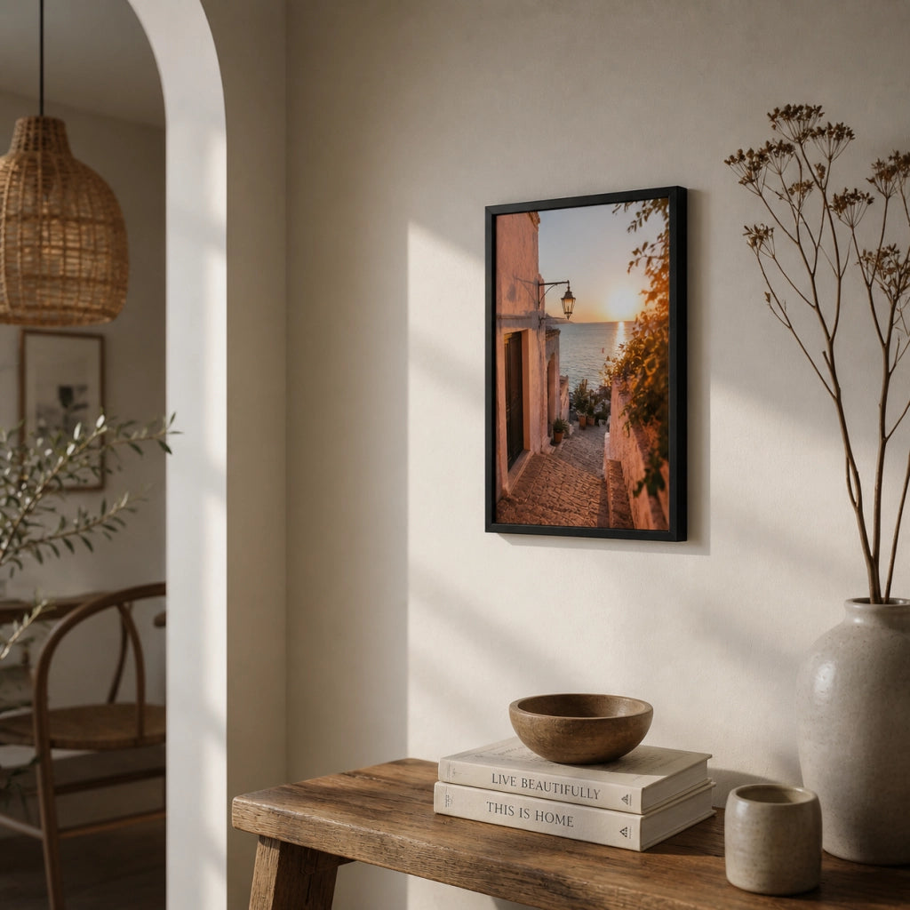 Cornice Portafoto Legno Nero Con Passepartout Disponibile in 10x15, 13x18, 20x30, 30x40 13 x 18 cm