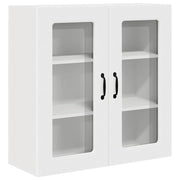 Mobile da cucina moderno con ampio spazio contenitivo 80 x 31 x 80 cm legno composito bianco 02_0053743