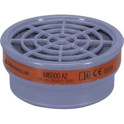 FILTRO X RESPIRATORE A MASCHERA M6400 DELTAPLUS - M6000 A2 CF=PZ 2- 1 confezioni