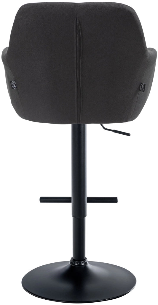Barhocker Natoma Stoff schwarz