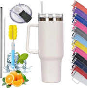 Set di tazze termiche a 6 pezzi con maniglia e beccuccio per caffè, tazza per la strada, tazza per l'auto, tazza da viaggio, inclusa