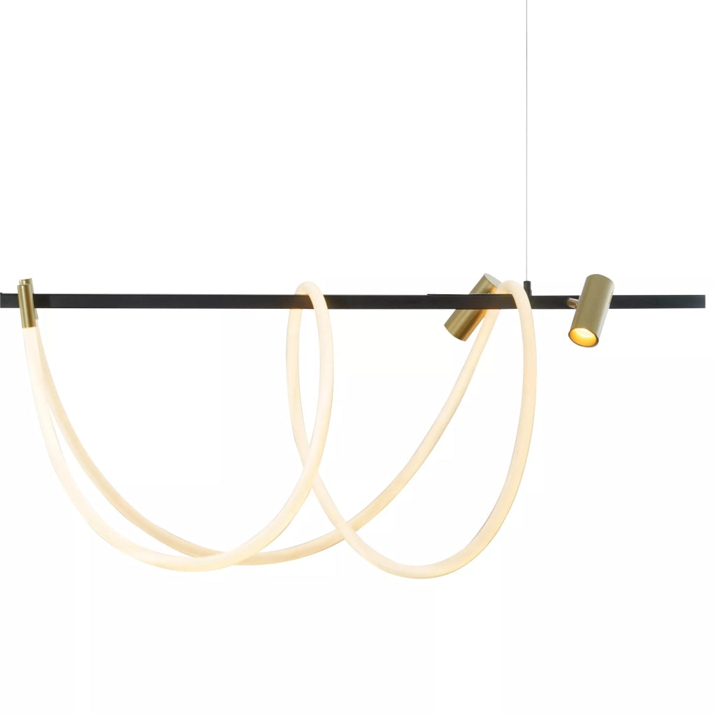 Lampada a sospensione BALBO nera LED 60W CCT Zuma Line