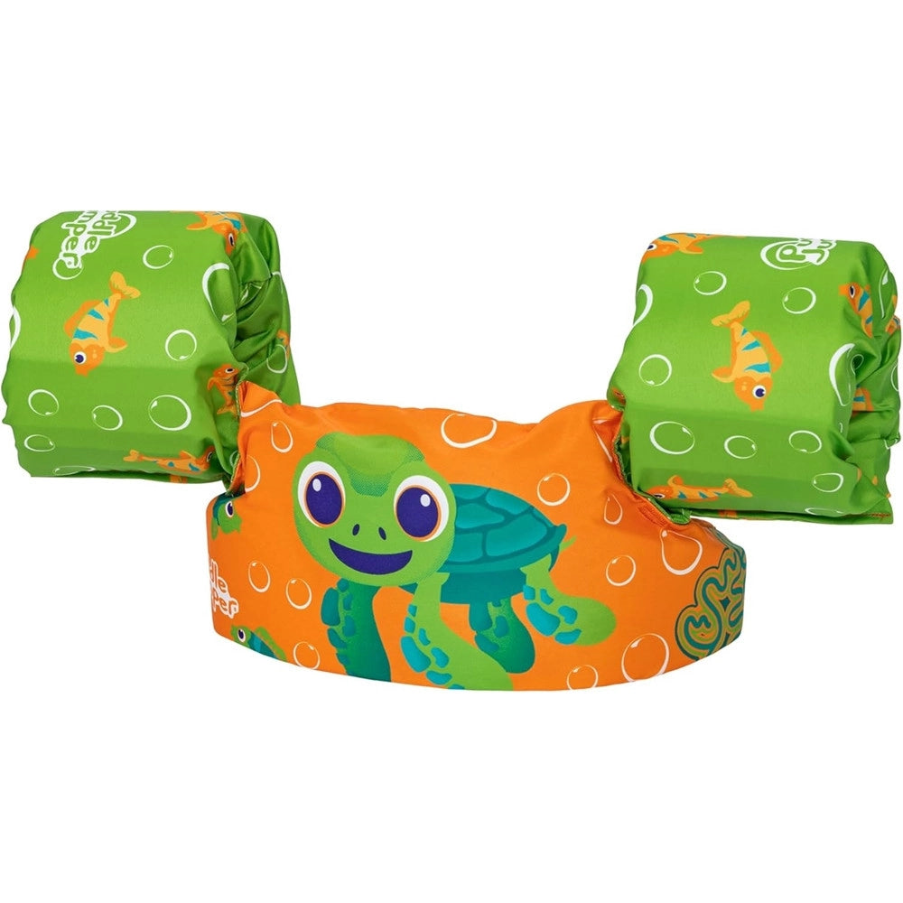 Trade Shop - Gilet Salvagente Per Bambini Tartaruga Marina Giubbotto Galleggiante Con Braccioli 90145 -