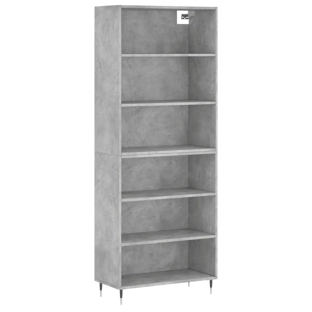 Credenza Grigio Sonoma 69,5x32,5x180 cm Legno Multistrato 3189553