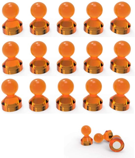 Magnetoni Neodymium a forma di spillo D11mm Magneti forti per frigoriferi lavagne calendari cartelle in classe e ufficio 18 pezzi