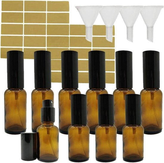 Spray di Vetro Colorato in Vetro - Set di 10 pezzi da 50ml e 6 pezzi da 40ml