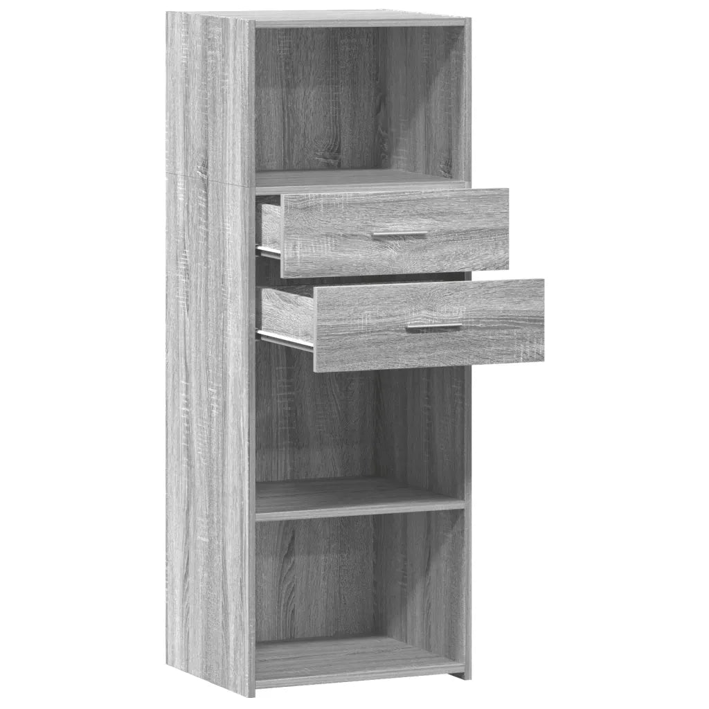 Credenza Grigio Sonoma 45x42,5x124 cm in Legno Multistrato 846171