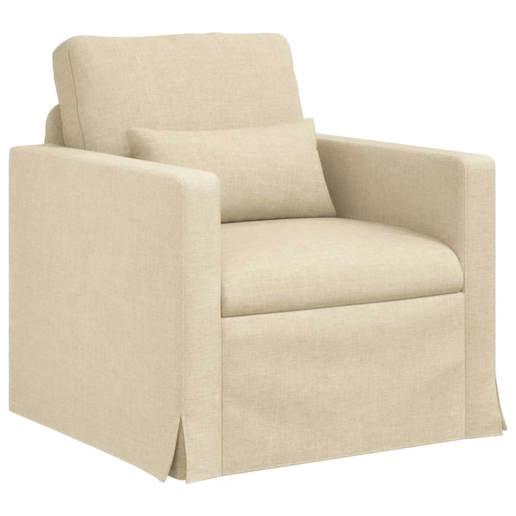Divano Crema 78 x 78 x 80 cm Tessuto 42024353