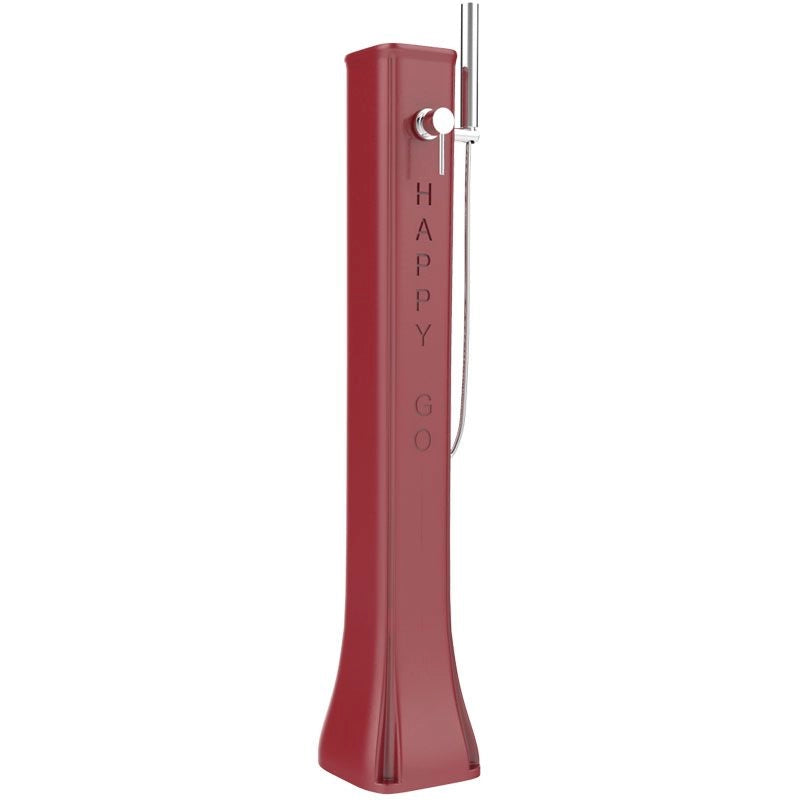 Doccia solare da esterno HAPPY GO 19 LITRI in polietilene, con doccetta mobile - Doccia Solare Da Esterno Happy Go 19 Litri In Polietilene, Con Doccetta Mobile Colore Rosso