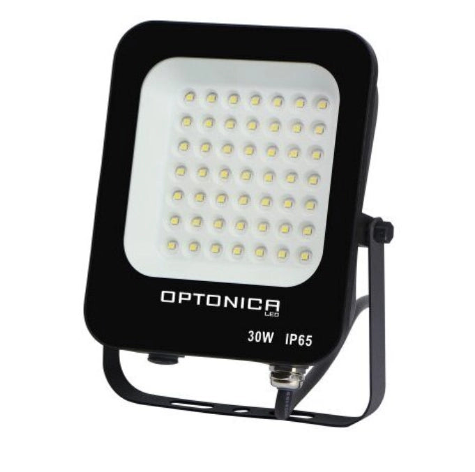 Proiettore led 30 watt slim metallo nero ip65 equivalente 160 watt *** temperatura colore lampada 6000k bianco freddo...