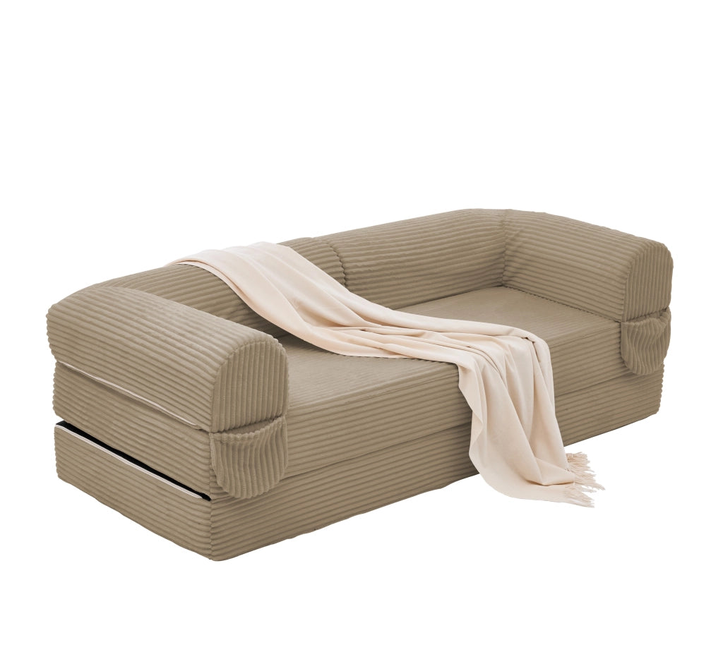 DIVANO LETTO 2 posti convertibile 37 x 37 x 89 cm corda marrone