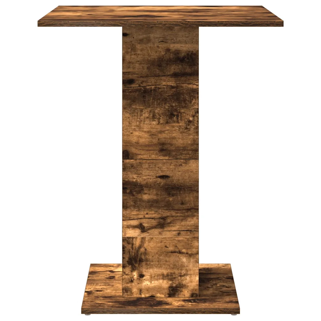 Tavolo da Bistrot Rovere Fumo 60x60x75cm in Legno Multistrato