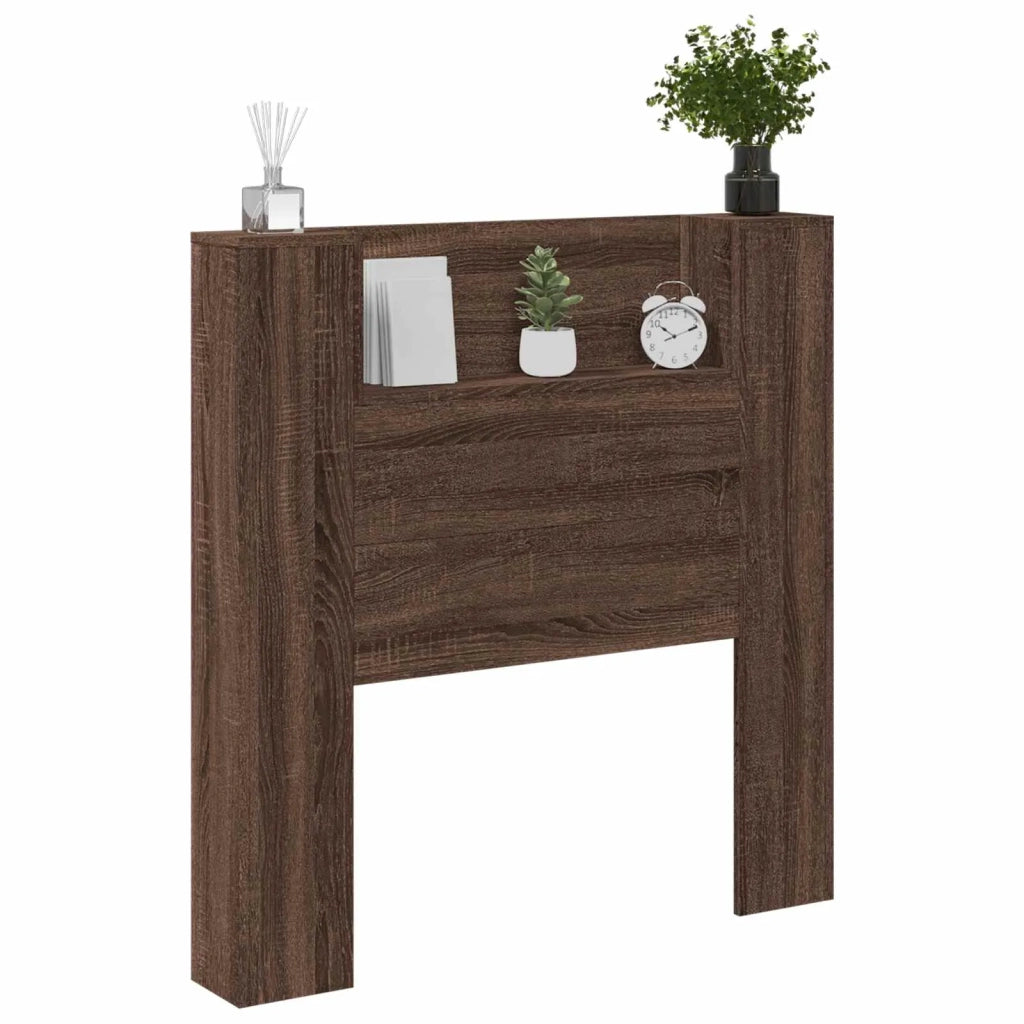 Testiera | Testata Rovere Marrone 100 x 16,5 x 103,5 cm Legno multistrato