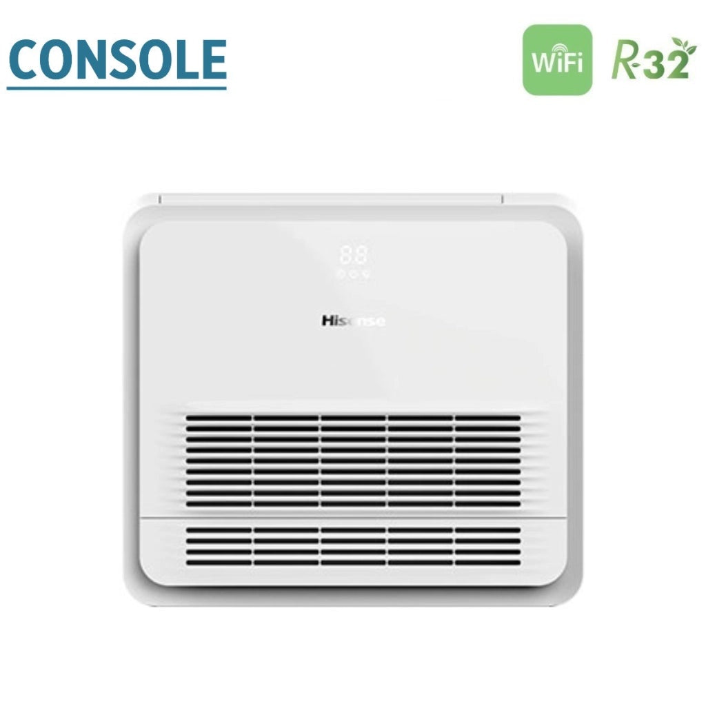 Climatizzatore Condizionatore Hisense Trial Split Console 9+12+12 con 3AMW72U4RJC R-32 Wi-Fi Optional Con Telecomando di Serie 9000+12000+12000