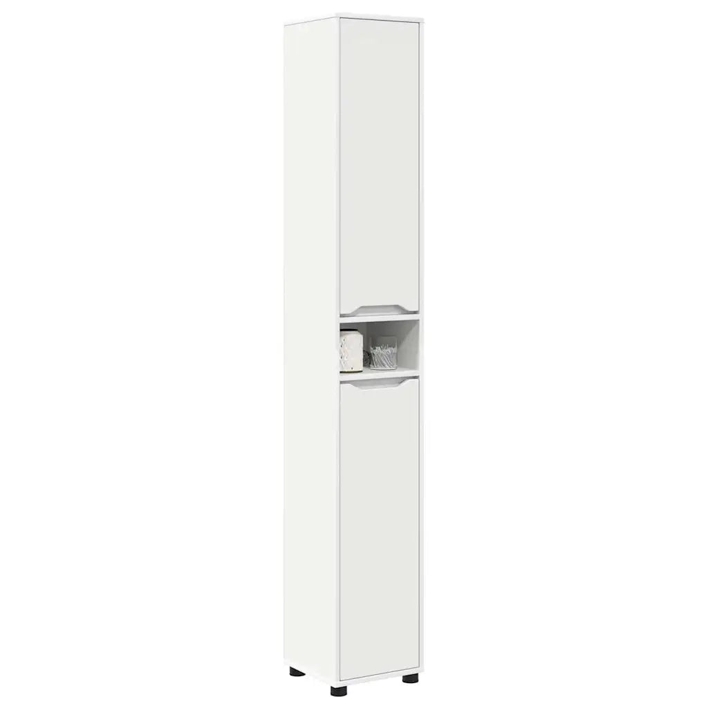 Mobile da Bagno Bianco 30,5 x 30 x 195 cm Legno multistrato