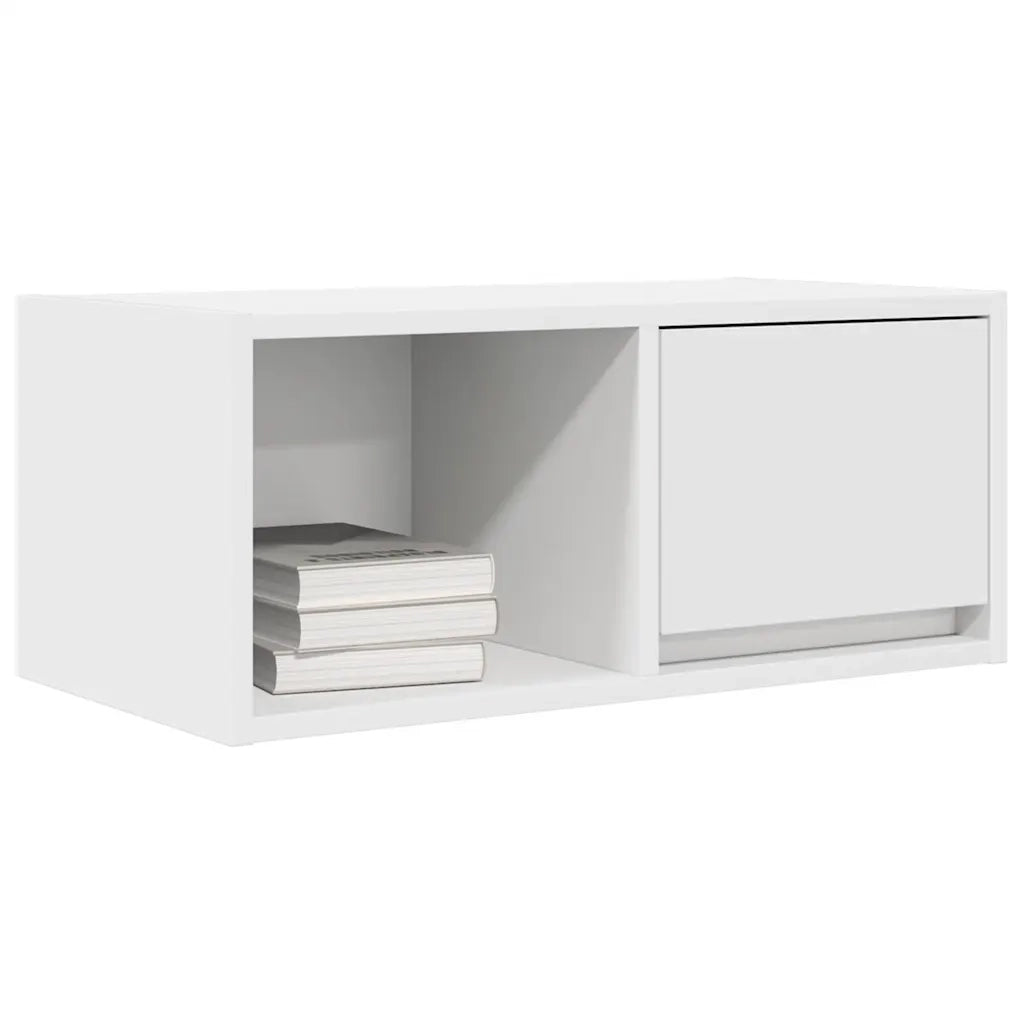 Mobile Porta TV Bianco 60x31x25,5 cm in Legno Multistrato 861436