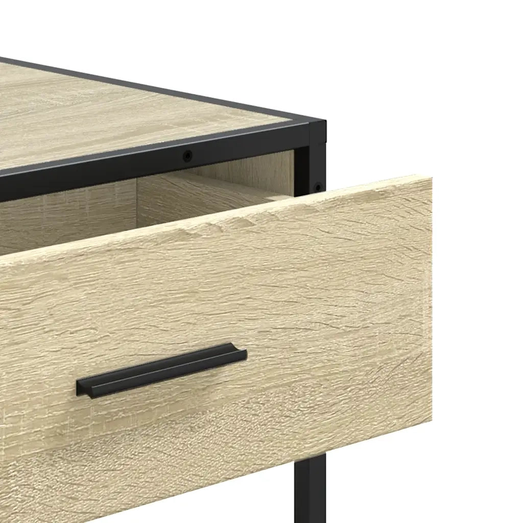 Tavolo Consolle Rovere Sonoma 90x35x80 cm in Legno Multistrato 849175