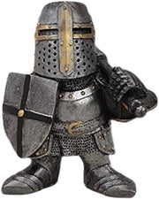 Statua di Gnomone Cavalieri Guardiano di Giardino Decorazione Miniaturo per Interno e Esterno