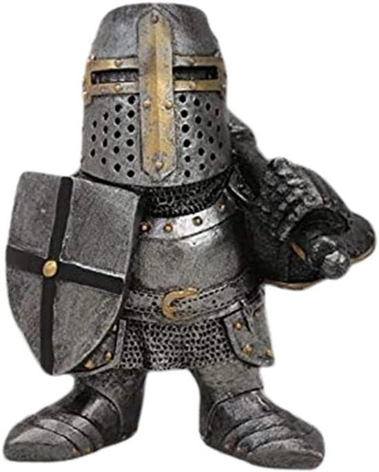 Statua di Gnomone Cavalieri Guardiano di Giardino Decorazione Miniaturo per Interno e Esterno