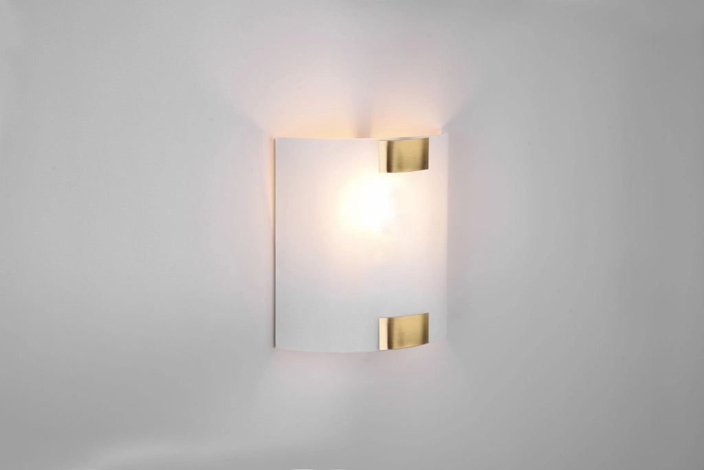 PURA APPLIQUE VETRO QUADRATA GANCI METALLO OTTONE INVECCHIATO 20X20CM 1 LUCE ATTACCO E27