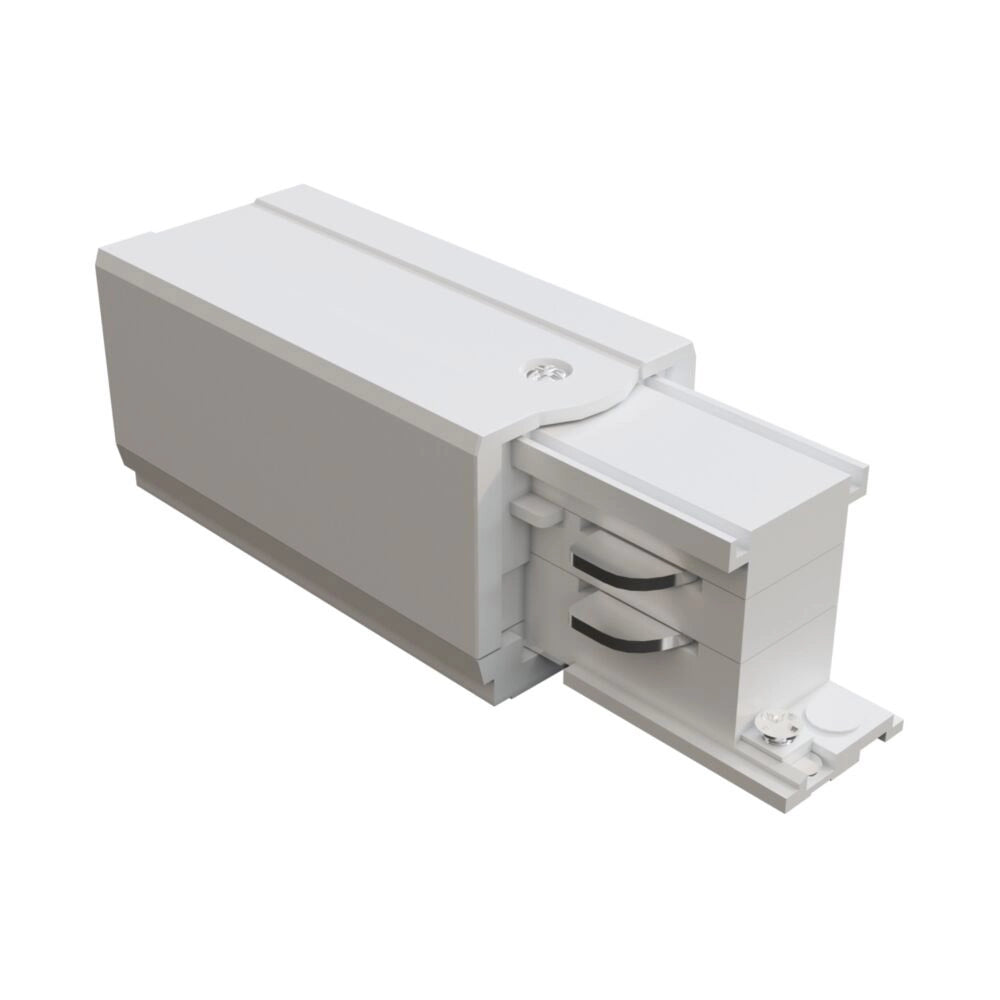 Connettore Per Binario Plastica 10Cm Bianco Destro