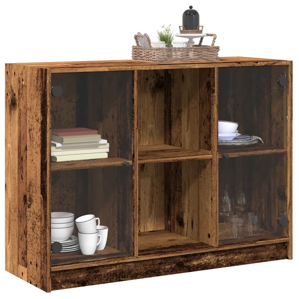 vidaXL Credenza Legno Antico 102x37x75,5 cm in Legno Multistrato