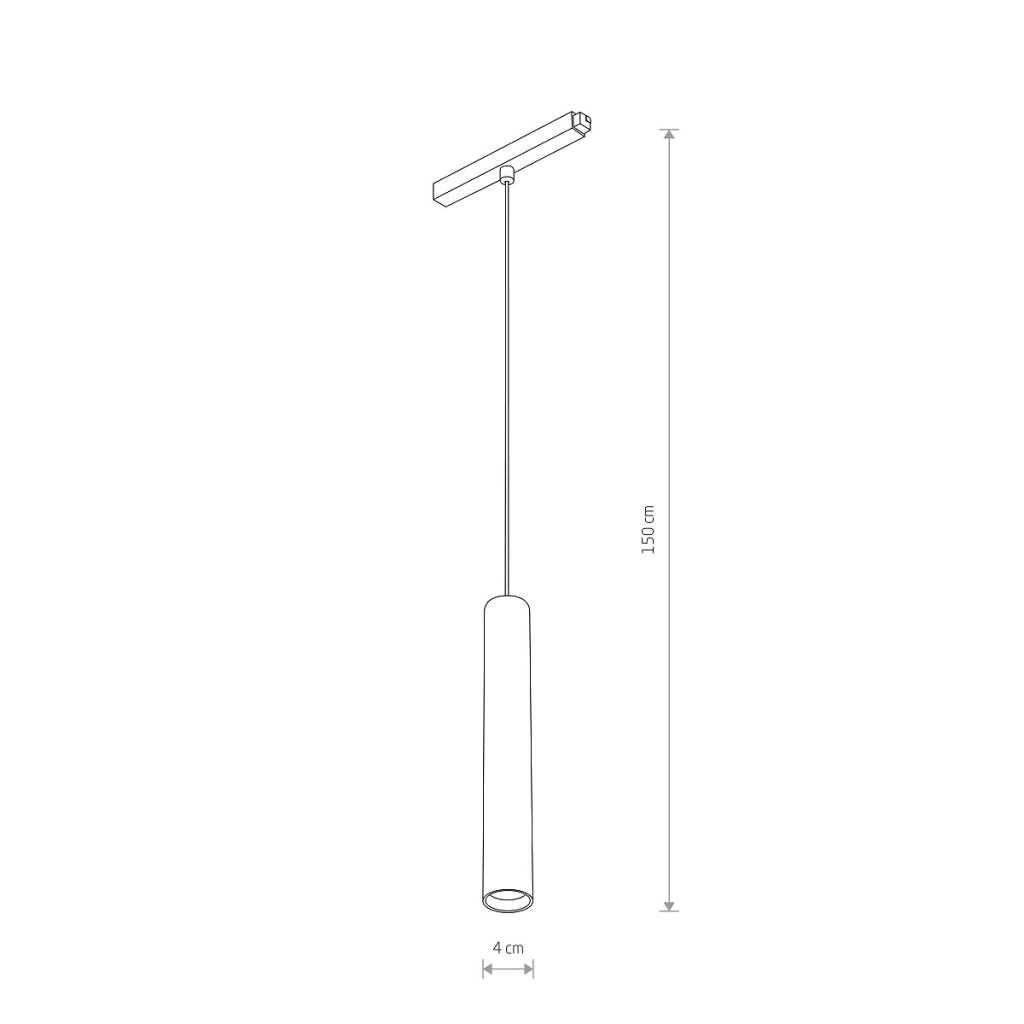Sospensione magnetica Nowodvorski Roller LED 9W 4000K nera