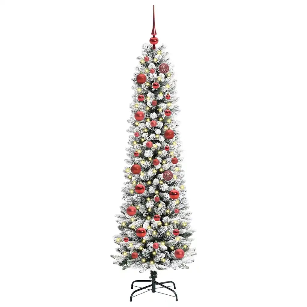 Albero di Natale | Decorazioni natalizie artificiale con 150 LED Bianco 150 cm
