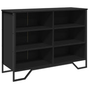 Buffet credenza cassettiera mobiletto mobile contenitore organizer per cucina soggiorno salotto 101 x 35,5 x 74,5 cm legno ingegnerizzato nero 02_0035812