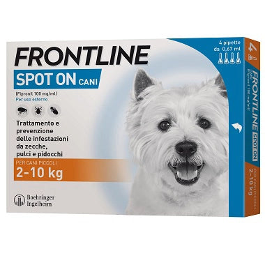 FRONTLINE SPOT-ON 02-10 KG CANI PICCOLI 3+1 PIPETTE- FRONTLINE- 1,0 pz