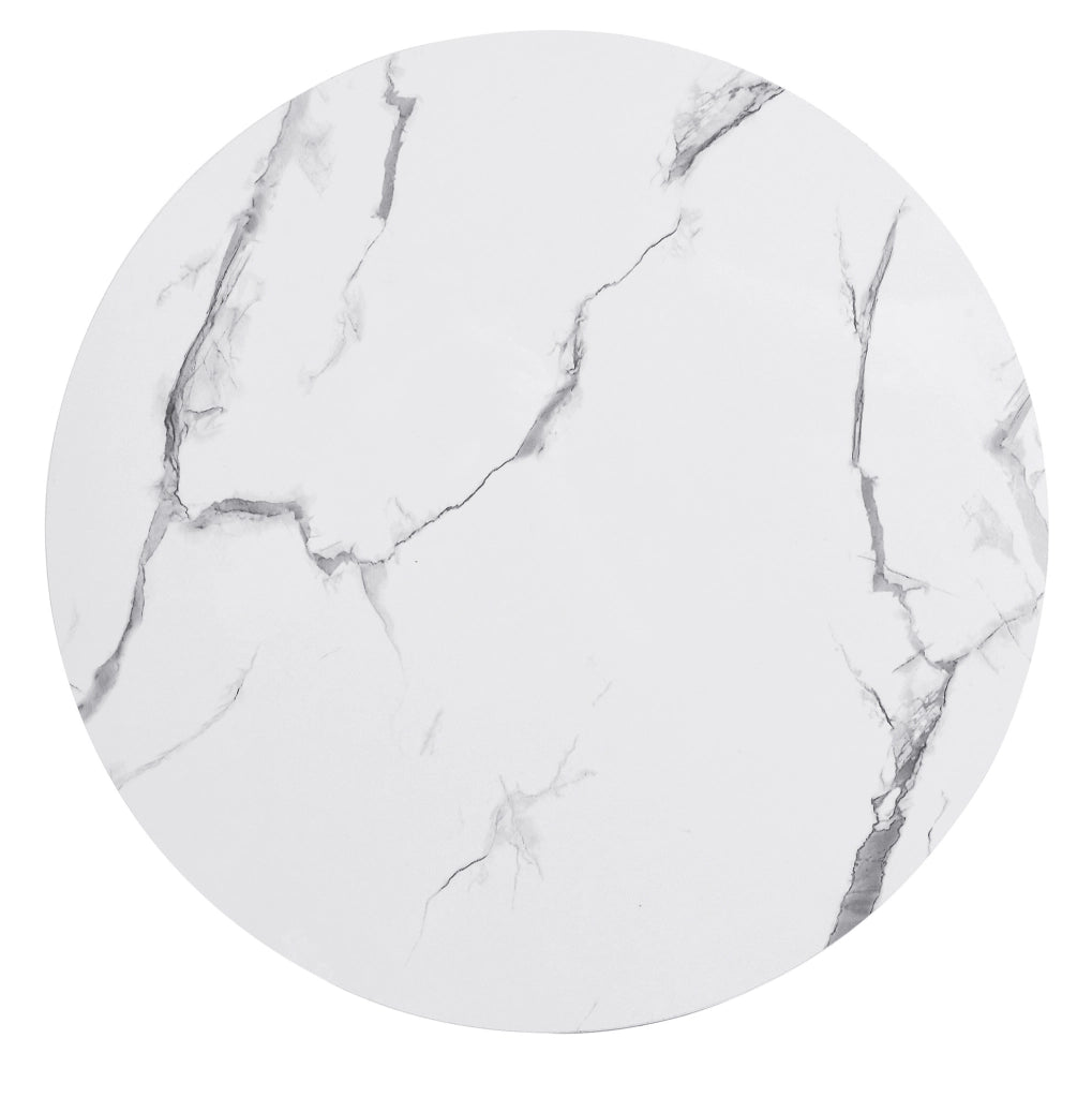 Set tavolini da caffè 60x60x46 cm e 50x50x31 cm; con 2 cassetti; MDF; bianco