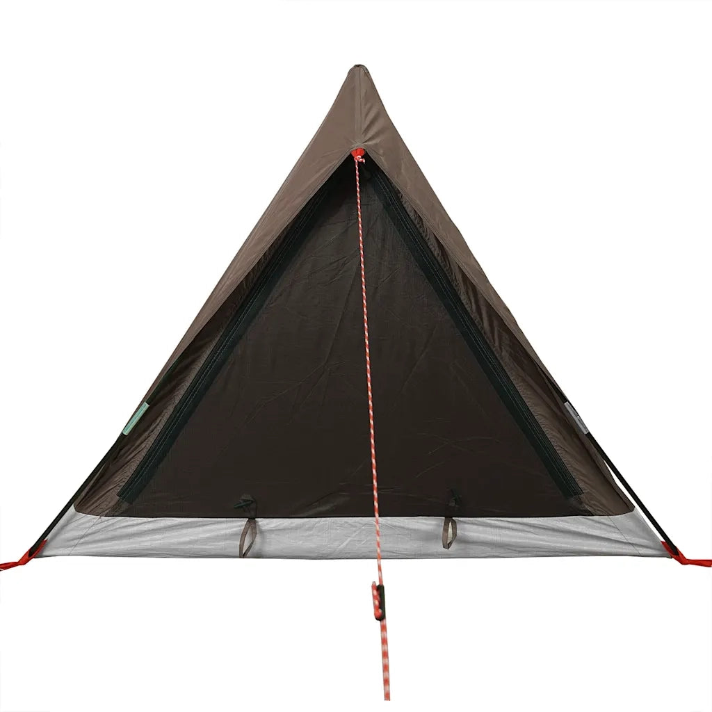 vidaXL Tenda da Campeggio per 2 Persone Marrone Impermeabile