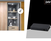 Alimentatore Trasformatore 24V 36W per Strisce LED per Sensori di Movimento Mobili Armadi