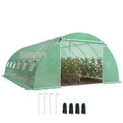 Serra Tunnel da Giardino ¨C Xylo ¨C Struttura Acciaio Galvanizzato 395x595x199cm Verde
