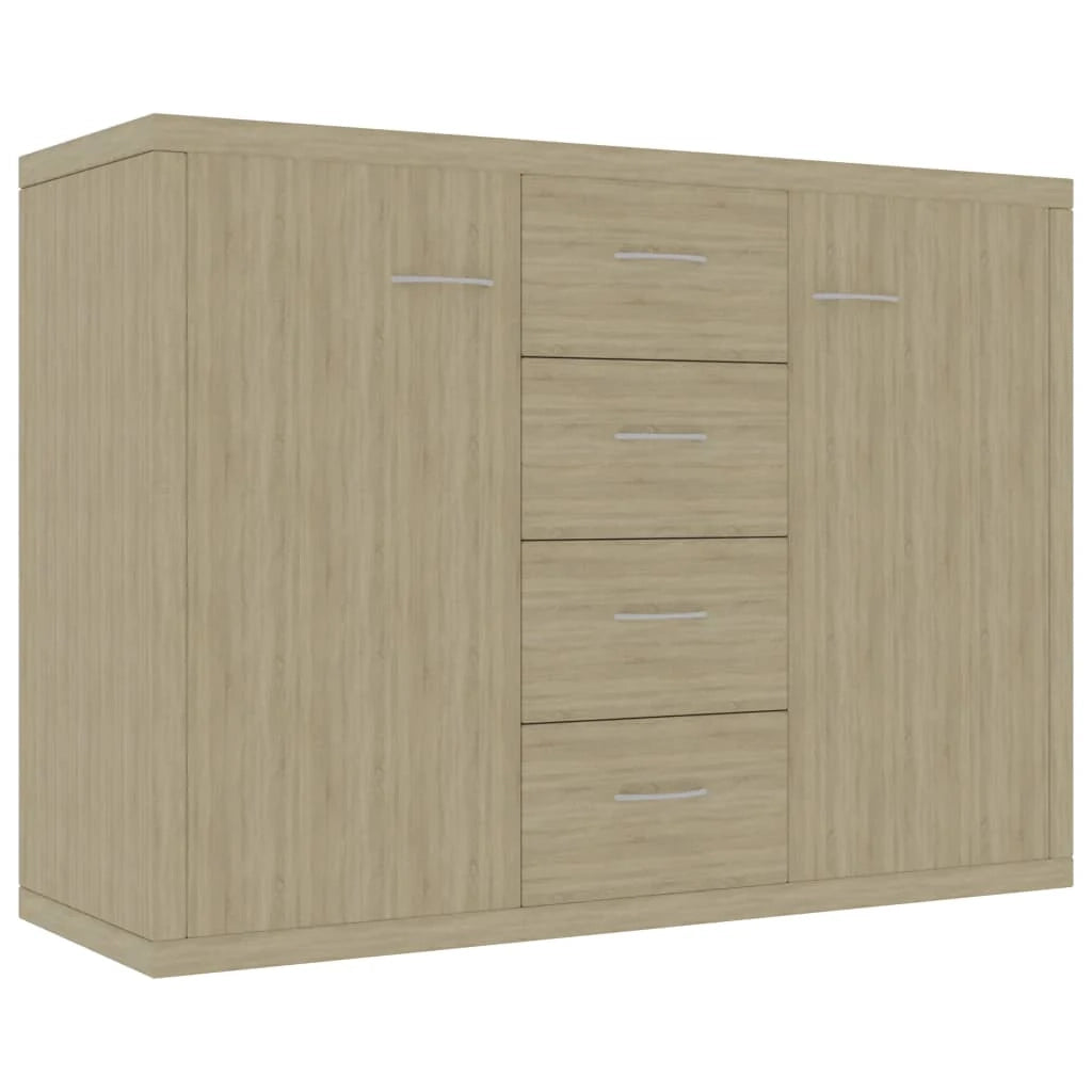 Buffet credenza cassettiera armadio mobile contenitore organizer cucina soggiorno rovere Sonoma 88 x 30 x 65 cm legno ingegnerizzato marrone 02_0031725