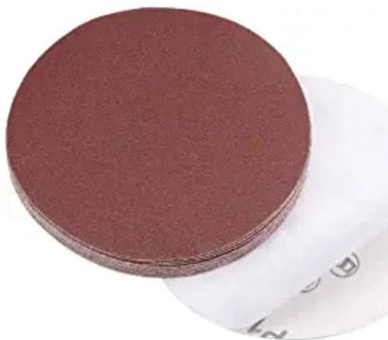 Set di abrasivi a disco 150 mm - adesivi - ossido di alluminio - grana 80 - confezione da 20 pezzi - duraturo e alto numero - disco abrasivo