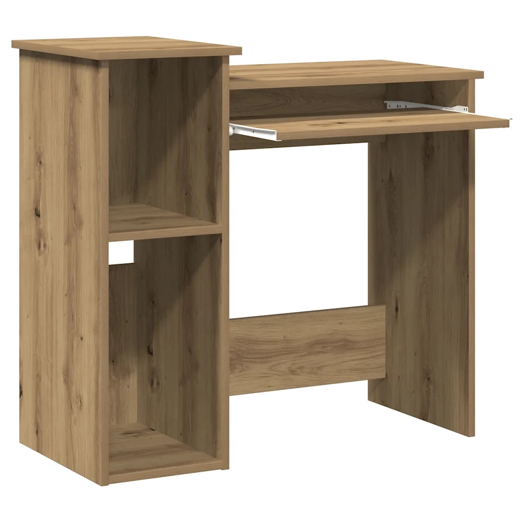 Scrivania Mensole Rovere Artigianale 84x40x78 cm Truciolato 860453