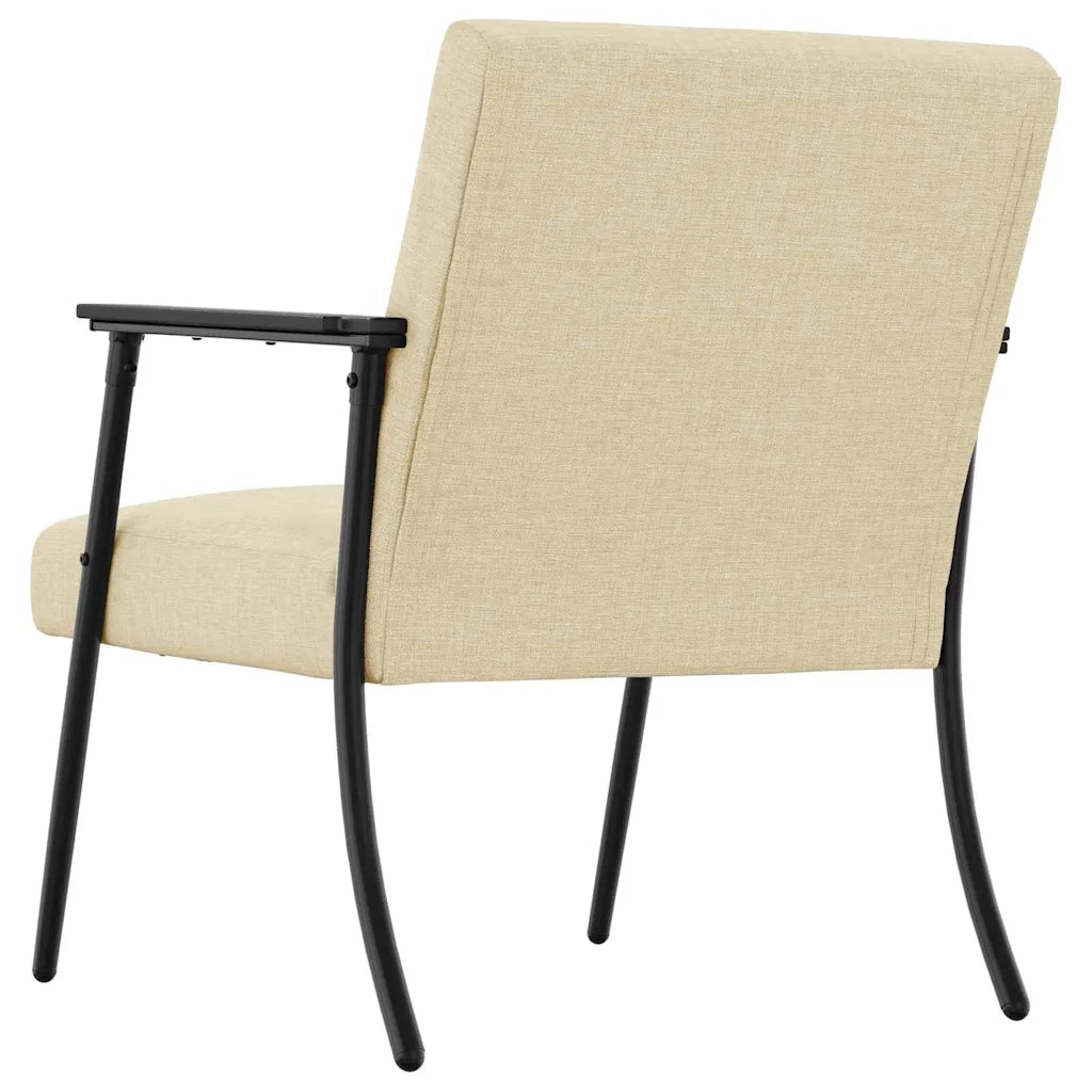 Poltrona-Poltroncina-Divano Sedia Crema Tessuto 374508