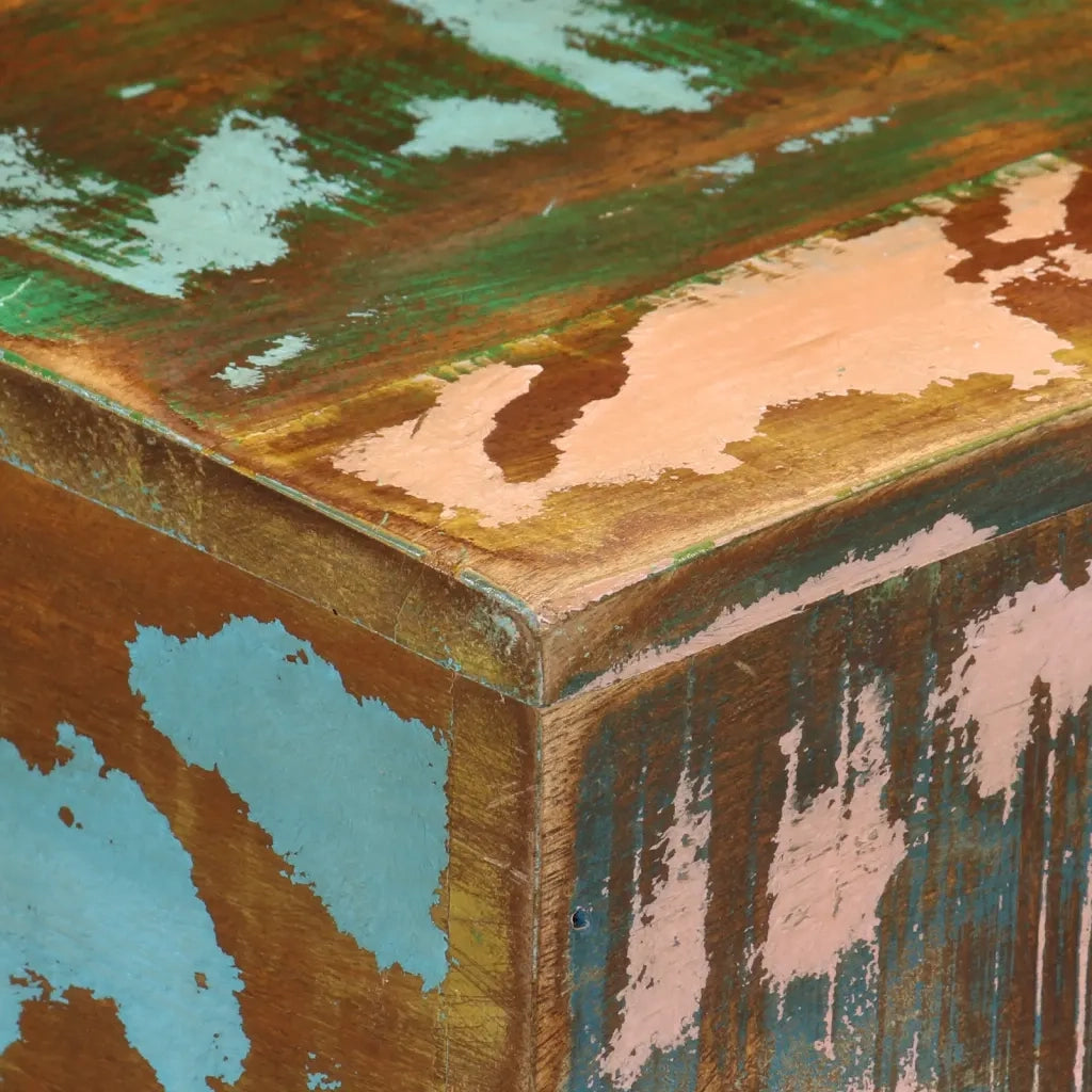 Tavolino | Tavolo laterale 40x30x51 cm in Legno Massello di Recupero